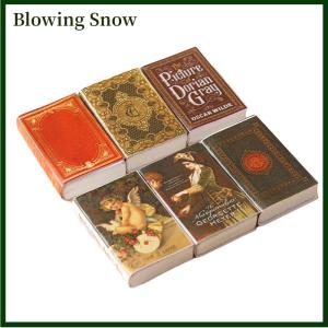 Blowing บ้านตุ๊กตา1:12 6ชิ้นหนังสือการ์ตูนหนังสือขนาดเล็กหนังสือขนาดเล็กแบบจำลองขนาดเล็กสำหรับเด็กของเล่นตุ๊กตาอุปกรณ์เสริมในบ้าน