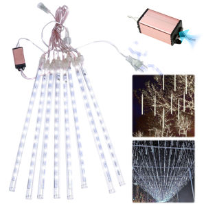 【Fast Shipping】 Waterproof 8Pcs LED Meteor Shower Rain Lights 30CM Colorful Fairy String Lights for Outdoor Festive Lighting