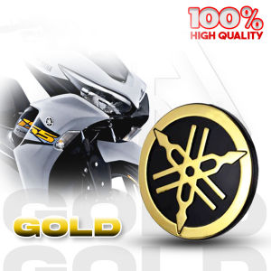 Takimoto Motorcycle Yamaha Gold & Silver Sticker Emblem Set Big And Small 2 Pcs
