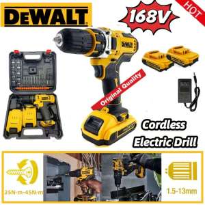 Dewalt Original Cordless Electric Drill Heavy Duty Hand Drill Impact Hammer Screwdriver 3-Function Portable Drill