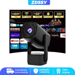 Zdssy K2 Thông Minh 4K 1080P Chiếu Android11.0 Máy chiếu Mini Wi-Fi Với Pin Máy chiếu di động Rạp Chiếu Phim Ngoài Trời Proyector Với đèn RGB Loa Rạp Chiếu Phim Gia Đình Beamer
