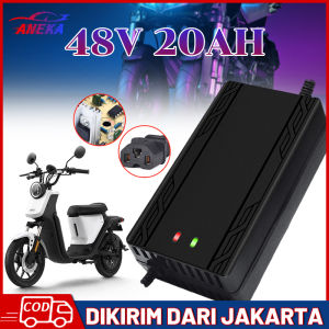 Charger Aki Sepeda Listrik Lead-Acid Battery EU Plug 48V 20Ah Adaptor Charger Multifunction Battery Adapter 48V 12AH
