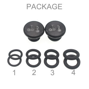 TWTOPSE Bicycle Handle Bar Grip End Plugs For Brompton Birdy Folding Bike Aluminium Alloy 3SIXTY PIKES Crius Dahon Tern Handlebar MTB Cap Parts Accessory