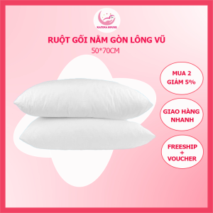 Ruột gối nằm  50x70cm gòn lông vũ nhân tạo siêu êm siêu mềm mịn giúp ngủ ngon và sâu
