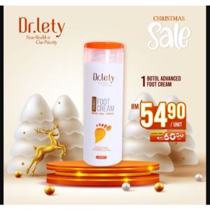 Dr Lety Advanced Foot Cream / krim penjagaan kaki gatal gatal dan kulit tumit kaki kering