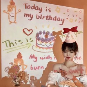 Birthday Party Projection Lamp Creative Atmosphere Light Cake Projector Lights Happy Birthday Decorations Room Photo Props