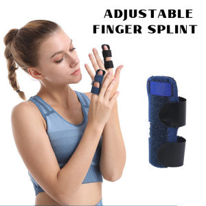 Adjustable Finger Splint Pain Relief Trigger Finger Fixing Splint Straightening Brace Support Correction of mallet extensor tendon rupture with finger joint sheath aluminum alloy splint for finger fracture
