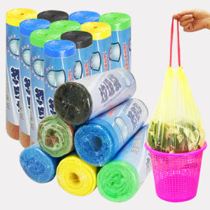 Ecoplanet COD#5Rolls Drawstring Small Trash Bags4 Gallon Thicken Drawstring Small Garbage Bags for KitchenBathroomBedroomHomeOffice Trash Cans，60 Counts (Pink)