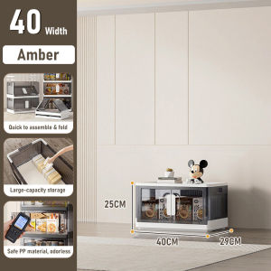 Stackable Storage Box 40/48/56/66 Width Foldable Storage Cabinet Household Clothing Storage Organiser