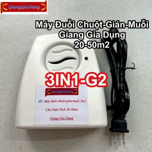 Máy Siêu Đuổi Chuột Cống Muỗi Gián Chuyên Nghiệp 3IN1-G3 Diện Tích 40-80m2 Giang Gia Dụng
