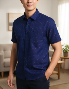 Áo sơ mi Việt Tiến tay ngắn (M/L)
