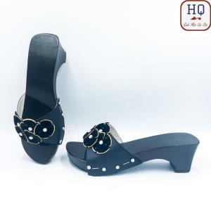 Guốc gỗ 5 phân dép gỗ quai kết hoa đủ kiểu An Yên guốc mộc nữ 5cm mặc áo dài bà ba yếm đồ lam đi chùa phụ kiện chụp ảnh