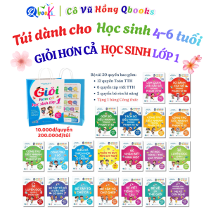 Sách- Túi dành cho học sinh 4-6 tuổi- Giỏi hơn cả học sinh lớp 1 ( 20 cuốn)