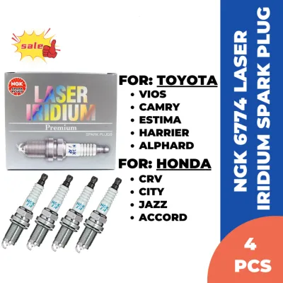 【100% ORIGINAL】NGK 6774 Laser Iridium Spark Plug For Vios/ Camry/ City/ Accord/ Jazz/ Fit