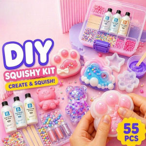 DIY Squishy Kit Cat Paw Mold Non Toxic Kid Friendly Creative Craft Set Kids Girls Stress Relief Toys