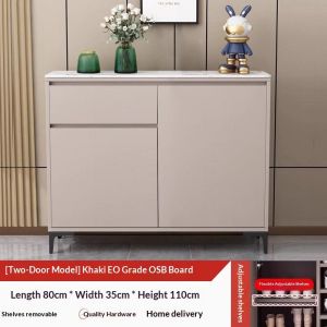 [CozyNest ]Slate Shoe Cabinet for Home Entrance Small Outdoor Corridor Solid Wood Shoe Cabinet Storage