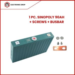 Sinopoly 90AH 3.2V LiFePO4 Battery Cell Prismatic Lithium Iron Phosphate Rechargeable