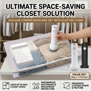 Clothes Sealing Compression Bags Usb Electric Pump Vacuum Storage Bag Vacuum Compression Storage Bags Travel Vacuum Compression Bags 真空收纳袋