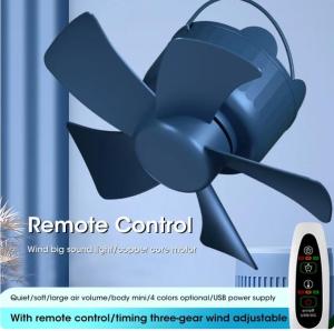 Portable Ceiling Fan Remote Control 3-speed USB Rechargeable Silent and Timed Mini Energy-saving Fan Household Sleep Bed Fan