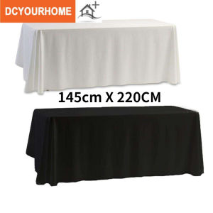 145x220CM Table Cloth Plain Fabric Dessert Bar Reception Cover Birthday Wedding Party Decoration Props