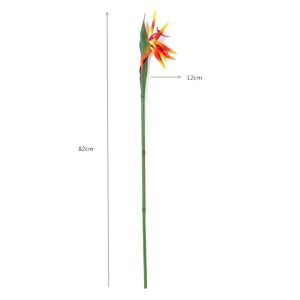 OPEAREY Cành dài Chim thiên đường nhân tạo Tự làm Cảm giác chân thực Hoa Strelitzia nhân tạo  Trang trí Hoa giả Trang trí đám cưới