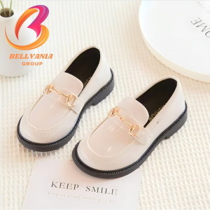 Sepatu anak perempuan Cantik seaptu docmart anak cewek motif kacing stayl korea kekinian loafer flat Slip on trendy