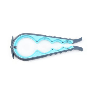 ที่เปิดขวดโหล4-In-1ที่เปิดขวดที่เปิดกระป๋องและฝาด้ามจับพีวีซีนิ่มตามหลักสรีรศาสตร์อุปกรณ์ที่ใช้ในครัวใช้งานได้หลากหลายสำหรับขวดโหลกระป๋องและขวดที่ง่าย