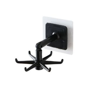 Smartchoice- Gantungan spatula Hook alat mandi 1070 Gantungan putar serbaguna 6hook