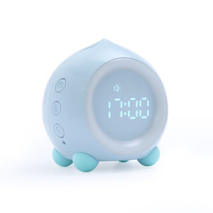 New 2023 Digital Smart Bluetooth Alarm Clock Cute Expression Clock Childrens Clock LED Multi function Bluetooth Bedside Voice Activation Atmosphere Night Light