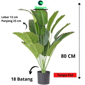 DAUN PISANG PLASTIK POT PISANG ARTIFISIAL DAUN PLASTIK DAUN ARTIFICIAL BUNGA HIAS DEKORASI TANAMAN HIAS JUMBO MURAH BAYAR DI TEMPAT
