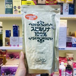 TẢO TÚI 2400 VIÊN - Tảo Xoắn Tem Đỏ Spirulla  Nội Địa Nhật Bản