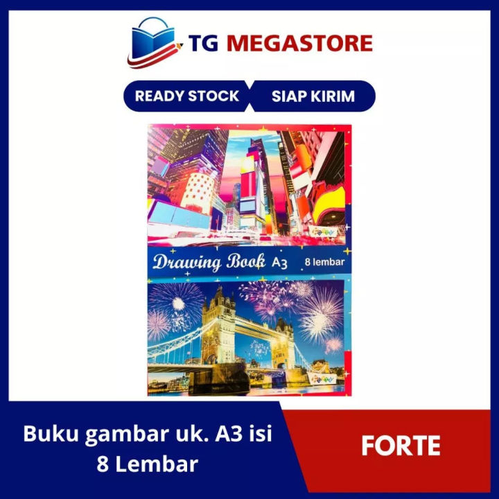 Buku gambar FORTE uk. A3 isi  8 Lembar
