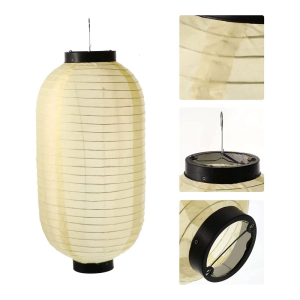 Japanese Style Hanging Lantern Decorative Waterproof Lantern Ornament DIY for Hand Painting Pattern Decorative Light