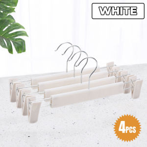 Innohut Adjustable Plastic Pants Hanger With Clip Clothes Hanger Clothespin Penyangkut Baju Penyangkut Klip 衣夹衣架