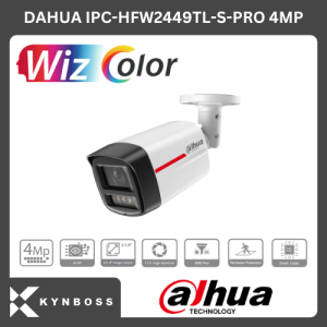 DAHUA IPC-HFW2449TL-S-PRO 4MP IP CAMERA AUDIO WIZCOLOR SERIES