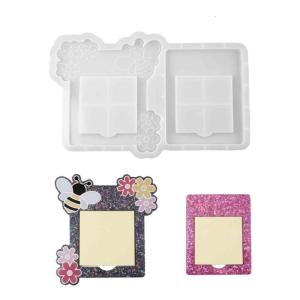 Multifuntional Silicone Moulds Sticky Note Shape Silicone Frame Molds Resin Art Molds Silicone Texture for Crafting