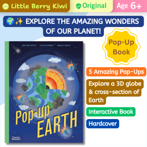Interactive 3D Pop-up Earth Book | Thames & Hudson | Age 6+| Planet Science | Children Learning Education Discovery Birthday Present Gift Idea