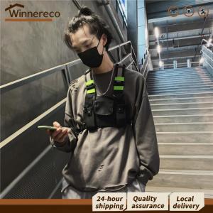【Winnereco】 กระเป๋าสะพายไหล่ผู้หญิง สะท้อนแสง น้ำหนักเบา ปรับสายได้ เหมาะสำหรับวิ่งกลางคืนและกิจกรรมกลางแจ้ง
