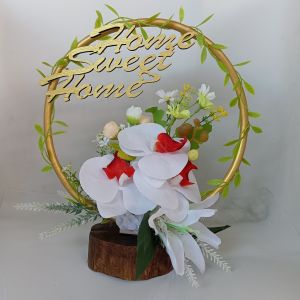 Bunga meja Wreath flower Rangakian bunga standing hiasan bunga aesthetic pajangan ruang tamu