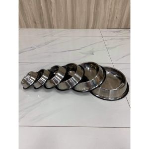 Stainless Steel Dog Plate Bowl  - 6sizes