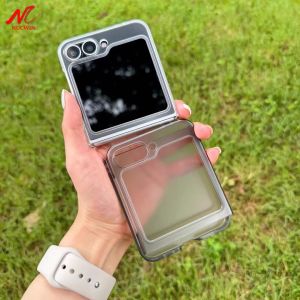 Z Flip6 7 8 Case Ultra Thin Slim Matte Cases for Samsung Galaxy Z Flip 8 6 7 5 4 3 PP Folding Shockproof Semi-Transparent Cover