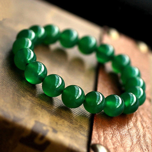 Gelang Giok Kesehatan Pria Wanita Batu Alam Berserat Asli Thailand