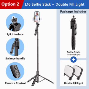 L16 1530mm Wireless Selfie Stick Tripod Stand Foldable Monopod for Gopro Action Cameras Smartphones Balance Steady Shoot