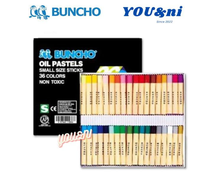 100% Original Buncho Oil Pastel 12 ,16 , 24 , 36 , 48 Col / Crayon ...