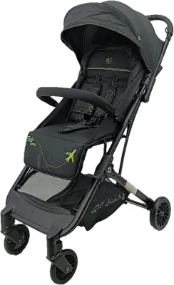 FairWorld Baby Stroller BC 1Q 7kg 0-36 Months 3-Point Harness Infinite Reclining Backrest Front Swivel Wheels Suspension System Mosquito Net Shopping Basket Lightweight & Compact