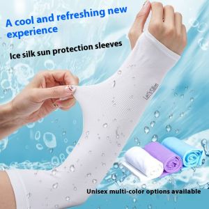 Bao cánh tay ngăn tia UV mùa hè cho nam và nữ vải visco thoáng khí bảo vệ khuỷu tay
