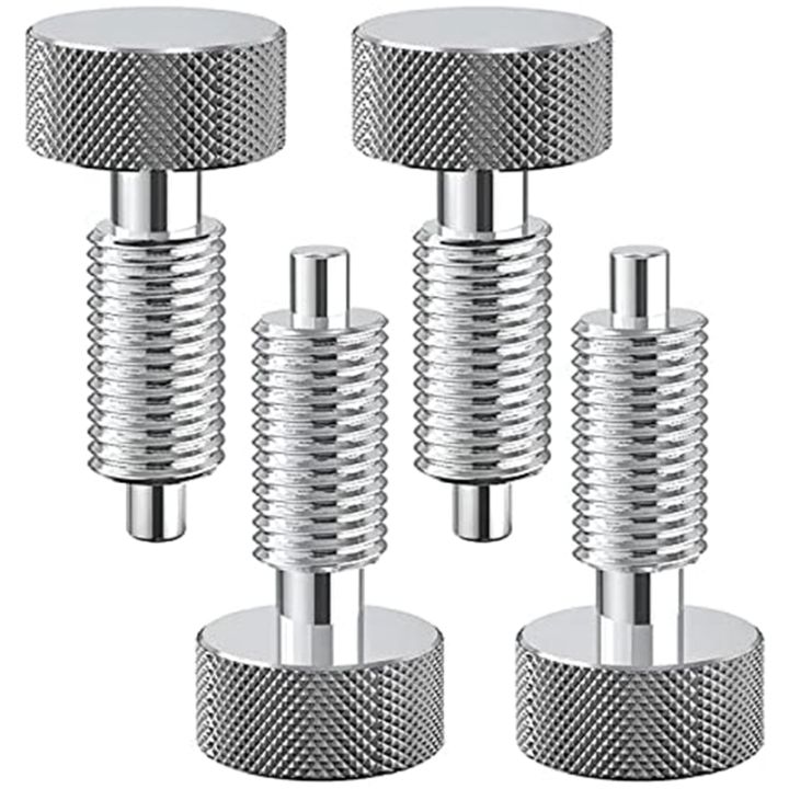 4 PCS Hand Retractable Spring Plunger Retractable Spring with Knurled ...