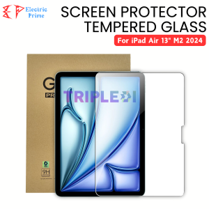 Tempered Glass For iPad Air 13 inch M2 2024 Anti Gores TRIPLEDI Screen Guard Scratch Protector 9H Hardness Pelindung Layar Tablet Kaca HD A2898 A2899 A2900