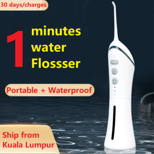 30 days Water pulse Portable Oral Irrigator Rechargeable Water Flosser Portable Water Dental Floss Waterproof Teeth