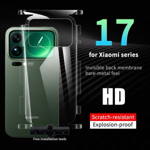 Màng Hydrogel Trước + Ốp kín lưng cho Xiaomi 17 Pro Max 15 14 Ultra 13 12 mi 11 miếng phim bảo vệ màn hình